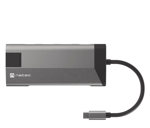 Natec FOWLER PLUS USB-C 8W1 HUB -> USB 3.0 3X, HDMI 4K, USB-C PD, - 1470218 - zdjęcie 3